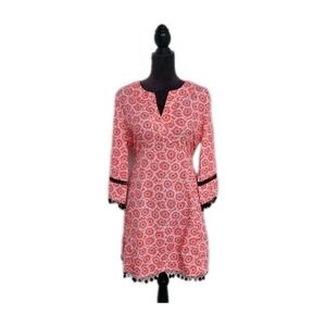 Garden Freak Rare Grow a Pear Dress Pink Black Pom Floral Romantic Bright Size M